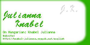 julianna knabel business card